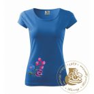 Hímzett női póló kun mintával