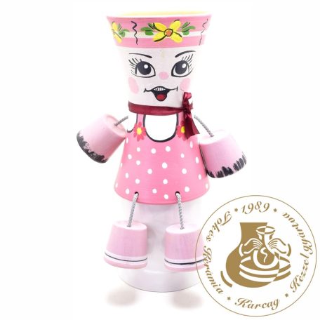 Rózsaszín pöttyös ruhás