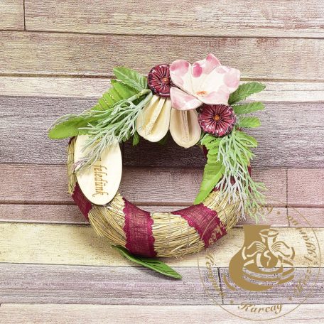 Kegyeleti szalmakoszorú 3