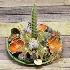 Karácsonyi tányéros asztaldísz 1