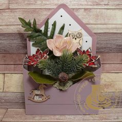 Karácsonyi asztaldísz papírdobozban 3