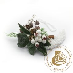 Hold alakú karácsonyi asztaldísz (ajtódísz)