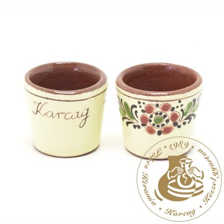 Népművészeti pálinkáspohár